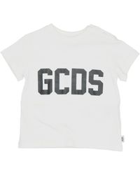 Gcds - Ivory T-Shirt Cotton, Elastane - Lyst