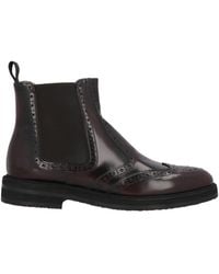 Pollini - Glossed Leather Chelsea Boots - Lyst