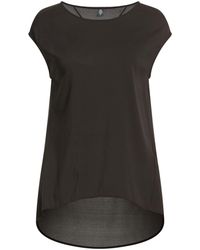 Eleventy - Dark Top Silk, Elastane - Lyst