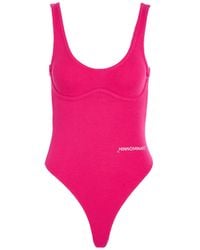 hinnominate - Fuchsia Bodysuit Cotton, Elastane - Lyst