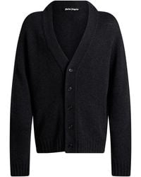 Palm Angels - Cardigan Merino Wool, Viscose, Polyamide, Cashmere - Lyst