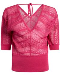 MAX&Co. - Fuchsia Top Viscose, Polyester, Polyamide - Lyst
