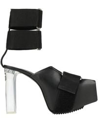 Rick Owens - Sandals Textile Fibers, Leather - Lyst
