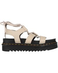 Dr. Martens - Cream Sandals Leather - Lyst