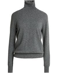 Agnona - Turtleneck Cashmere, Metal - Lyst