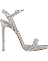 Le Silla - Sandals Leather, Textile Fibers - Lyst