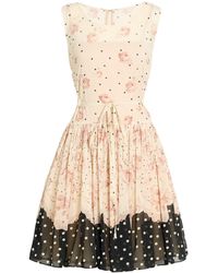 RED Valentino - Midi Dress Silk, Elastane - Lyst