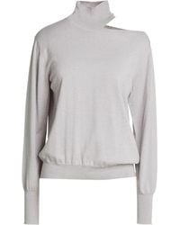 Peserico - Turtleneck Virgin Wool, Viscose, Polyester - Lyst
