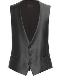 Carlo Pignatelli - Charcoal Tailored Vest Virgin Wool, Viscose - Lyst