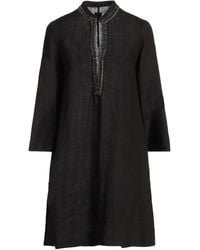 120% Lino - Mini Dress Linen - Lyst