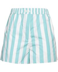 Patou - Embroidered Striped Cotton Shorts - Lyst