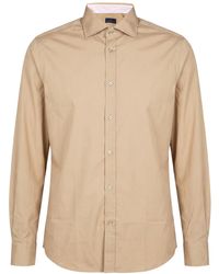 Paul & Shark - Khaki Shirt Cotton - Lyst