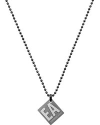 Emporio Armani Cross Necklace in Silver (Metallic) for Men | Lyst
