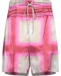 Rick Owens - Fuchsia Shorts & Bermuda Shorts Cupro - Lyst