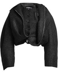 Jacquemus - Charcoal Jacket Polyester, Acrylic, Virgin Wool, Elastane - Lyst