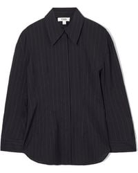 COS - Waisted Wool Shirt - Lyst
