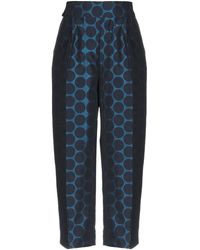 Manila Grace Pantalone capri - Blu