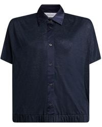 Gran Sasso - Midnight Polo Shirt Linen - Lyst