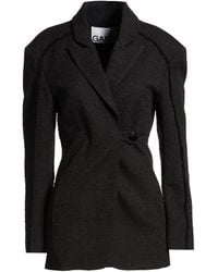 Ganni - Blazer Organic Cotton, Recycled Polyester, Polyester - Lyst