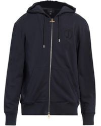 dunhill - Logo-Embroidered Cotton Hooded Zip Sweatshirt - Lyst