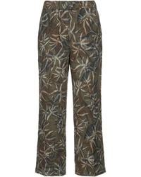 European Culture - Military Pants Linen - Lyst