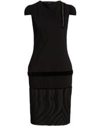 Roberto Cavalli - Midi Dress Viscose, Polyamide, Elastane - Lyst
