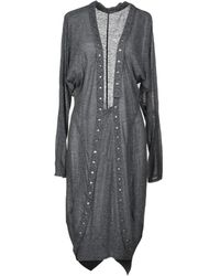 Celine - Midi Dress Polyamide, Linen, Wool - Lyst