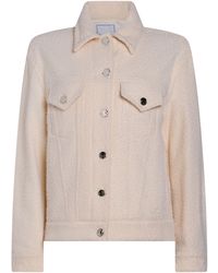 Jacob Cohen - Ivory Jacket Wool - Lyst