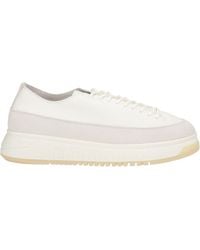 Emporio Armani - Ivory Sneakers Cow Leather - Lyst