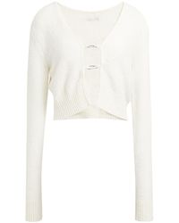 Heron Preston - Ivory Cardigan Acrylic, Polyamide, Synthetic Fibers, Wool, Mohair Wool - Lyst