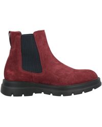 Harmont & Blaine - Burgundy Ankle Boots Leather - Lyst