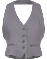 Jucca - Tailored Vest Linen, Viscose, Elastane - Lyst
