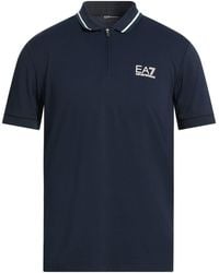 EA7 - Midnight Polo Shirt Polyamide, Elastane, Polyester - Lyst
