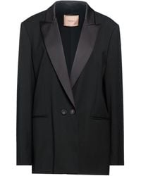 Twinset - Blazer Polyester, Wool, Viscose, Elastane - Lyst