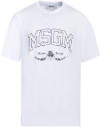 MSGM - T-shirt - Lyst
