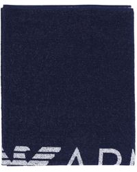 Emporio Armani Badetuch - Blau