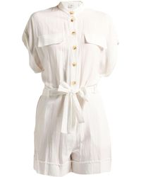 Dixie - Playsuit Viscose, Linen - Lyst
