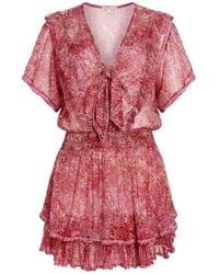 Poupette - Mini Dress Silk - Lyst