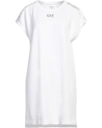 EA7 - Mini Dress Polyester, Modal, Elastane - Lyst