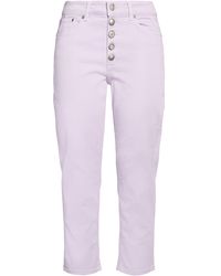 Dondup - Lilac Pants Cotton, Elastomultiester, Elastane - Lyst
