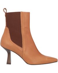 Zinda - Camel Ankle Boots Soft Leather - Lyst