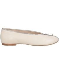 Burberry - Ivory Ballet Flats Leather - Lyst