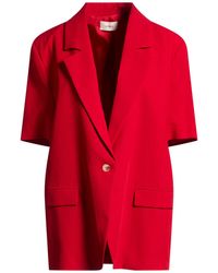 MSGM - Blazer Viscose, Linen - Lyst