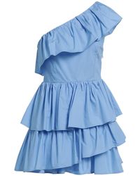 White Wise - Sky Mini Dress Cotton - Lyst