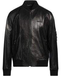 Versace - Jacket Lambskin, Viscose, Polyester, Cotton, Elastane - Lyst
