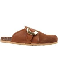 See By Chloé - Chany Fussbelt Suede Mules - Lyst
