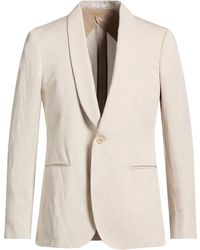 Boglioli - Cream Blazer Lyocell, Linen - Lyst