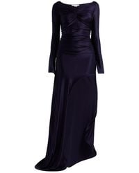 Victoria Beckham - Maxi Dress Viscose, Elastane - Lyst