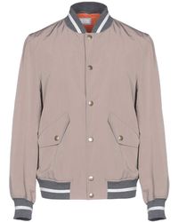 Brunello Cucinelli - Taupe Jacket Polyester, Cotton - Lyst