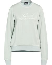 DIESEL - Solid-Color Crewneck Sweatshirt - Lyst